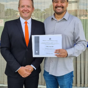 Dr. João Bersch e Policial Fábio